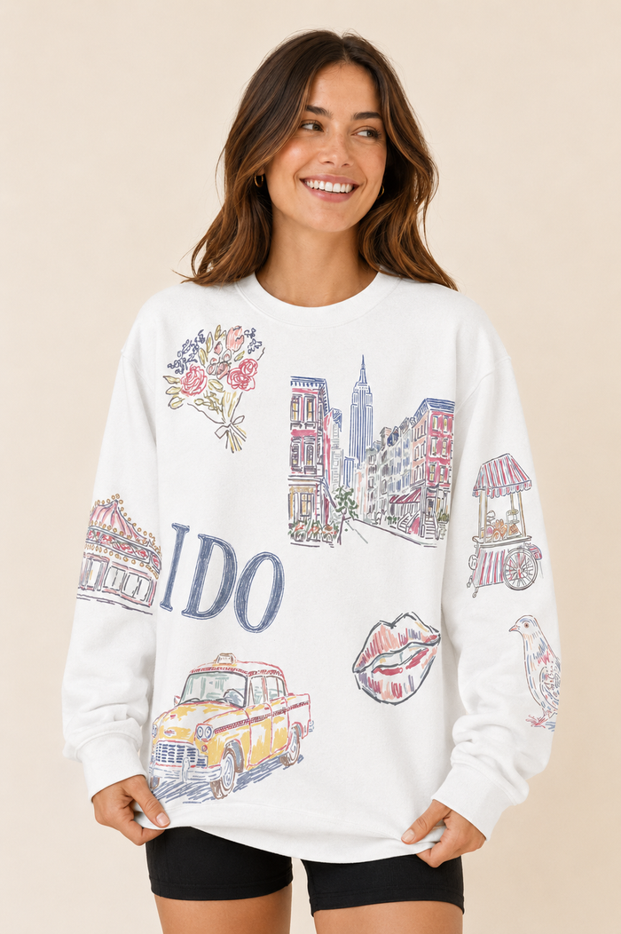 NY Bride Doodles Sweatshirt