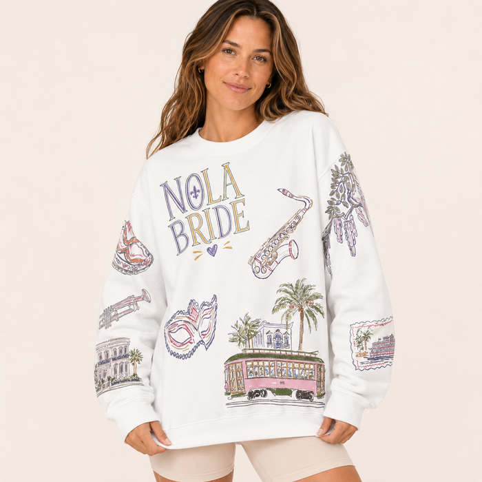 NOLA Bride Doodles Sweatshirt