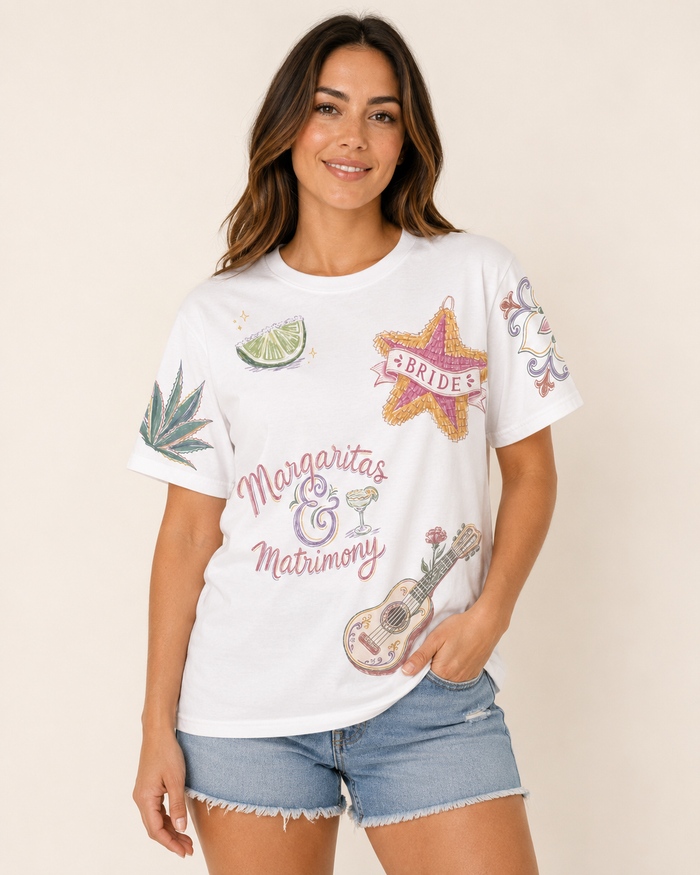 Mexico Bride Doodles T-shirt