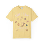 Yellow t-shirt with "Last Splash Sarah's Bach Malibu, CA Summer 2024" and graphics.