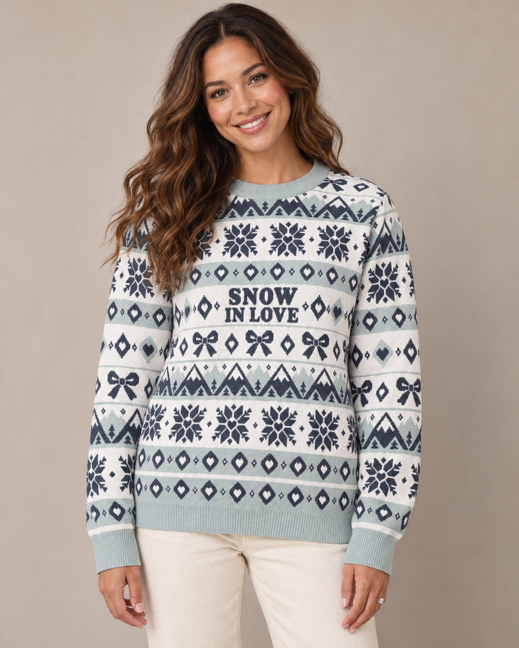 Snow In Love Knitted Sweater