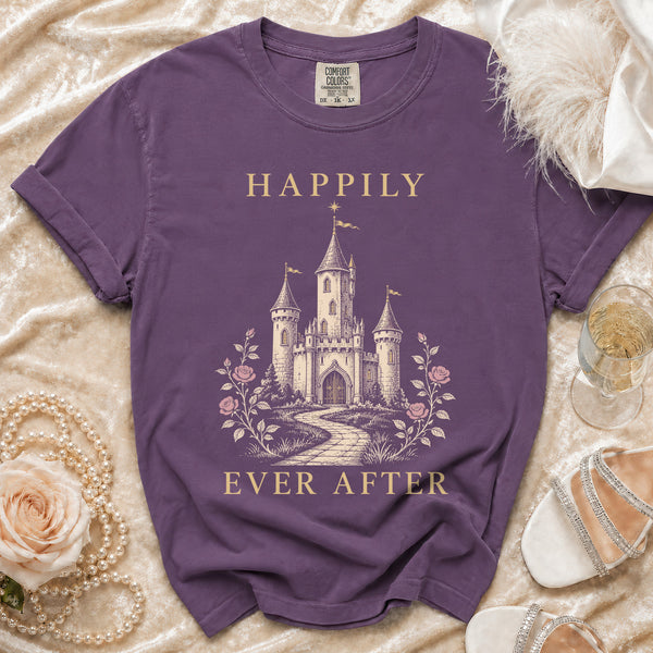 Happily Ever T-shirt in Grape