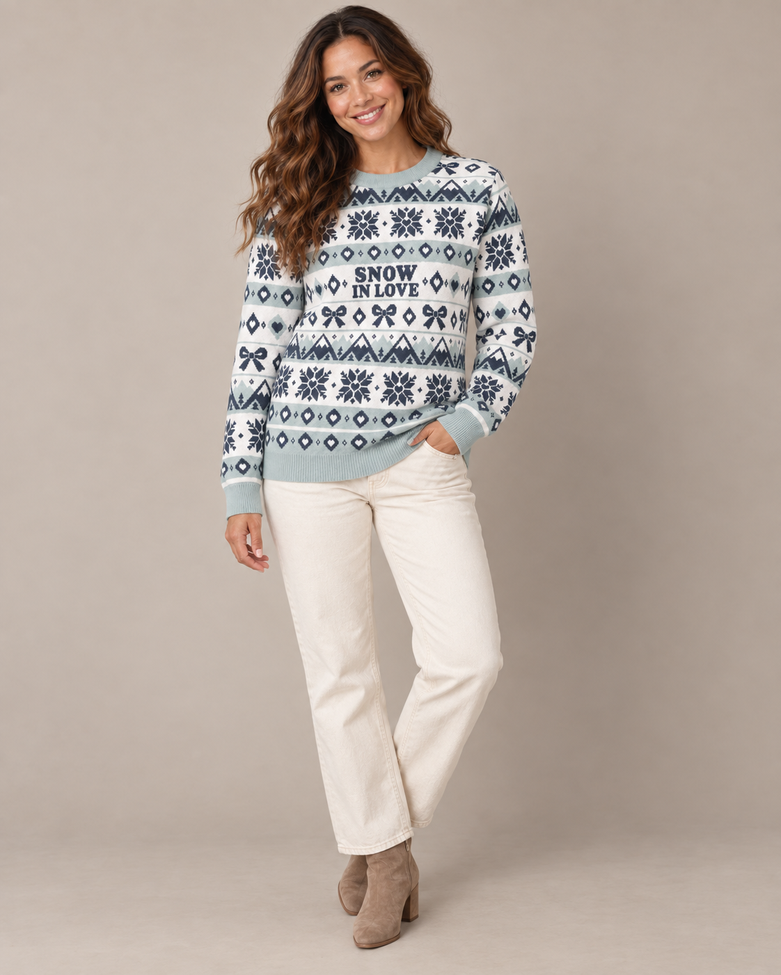 Snow In Love Knitted Sweater