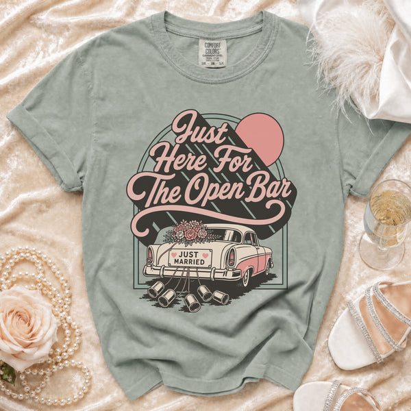 Open Bar Retro T-Shirt in Bay