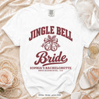 White Jingle Bell Bride & All The Jingle Ladies bride t-shirt