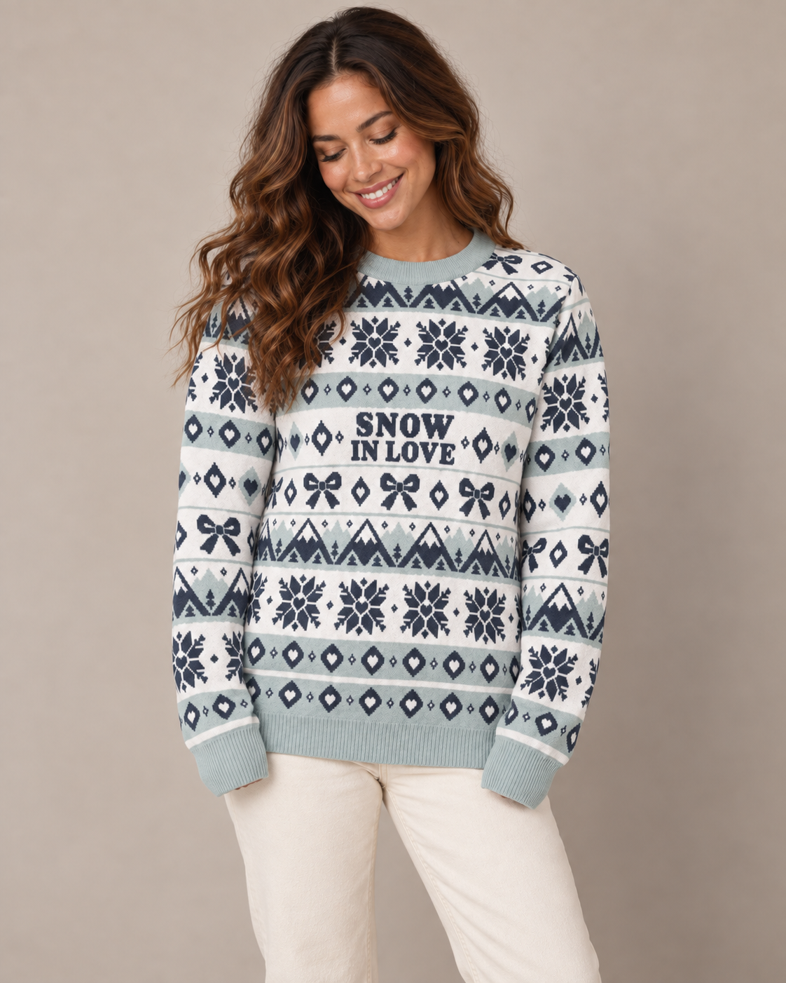 Snow In Love Knitted Sweater