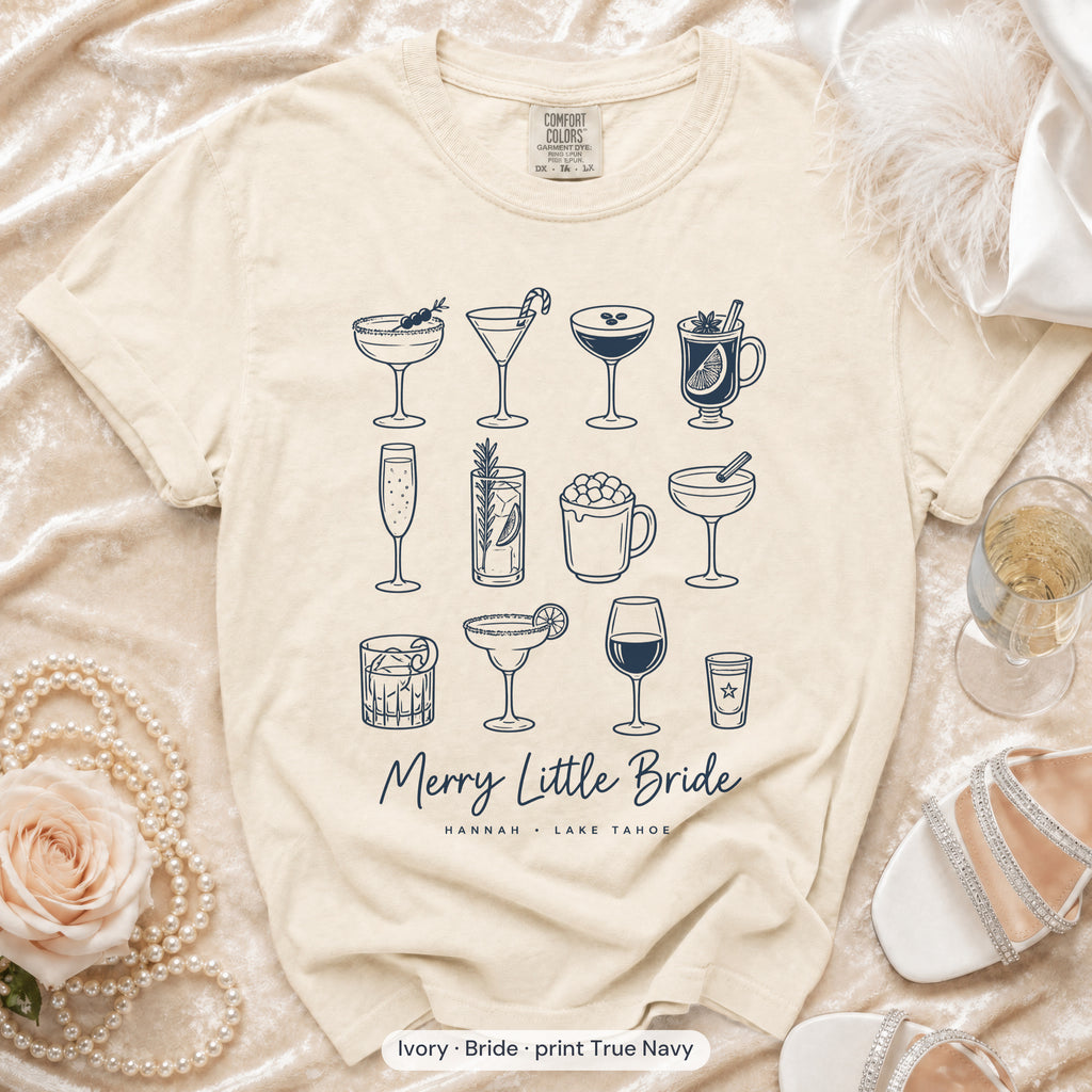 Ivory Merry Little Bride & Merry Little bride t-shirt