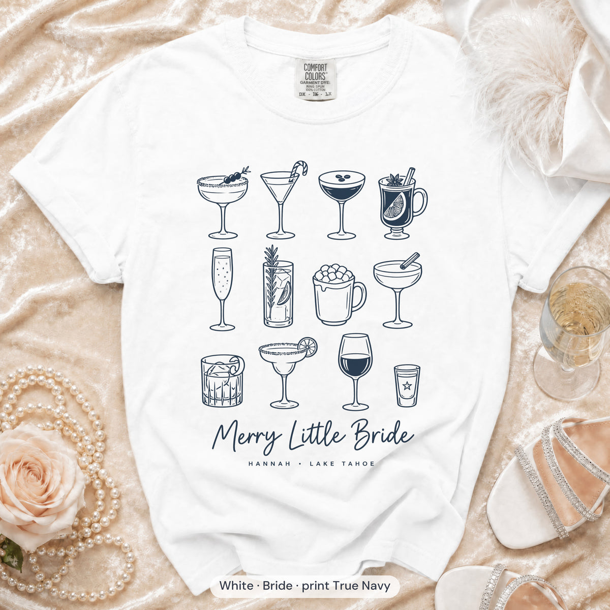 White Merry Little Bride & Merry Little bride t-shirt