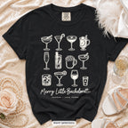 Black Merry Little Bride & Merry Little bachelorette crew t-shirt