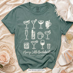 Blue Spruce Merry Little Bride & Merry Little bachelorette crew t-shirt