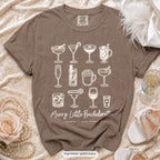 Espresso Merry Little Bride & Merry Little bachelorette crew t-shirt