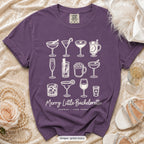 Grape Merry Little Bride & Merry Little bachelorette crew t-shirt