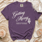 Grape Getting Merry'd & Getting Merry bachelorette crew t-shirt