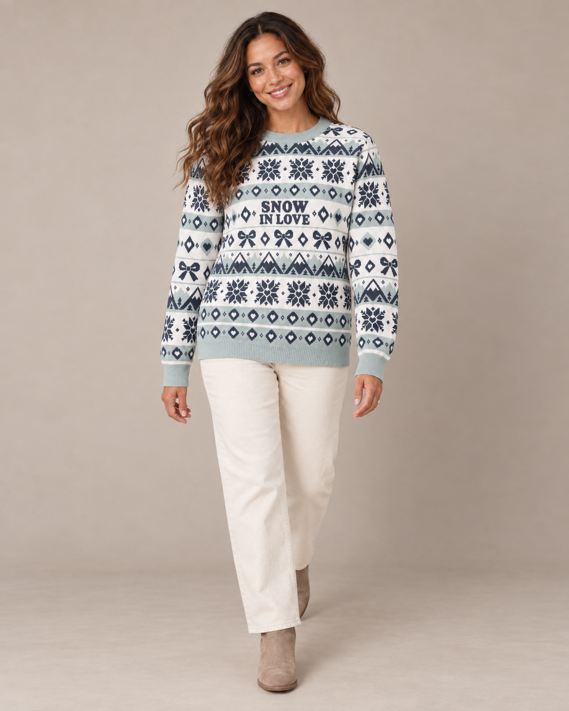 Snow In Love Knitted Sweater