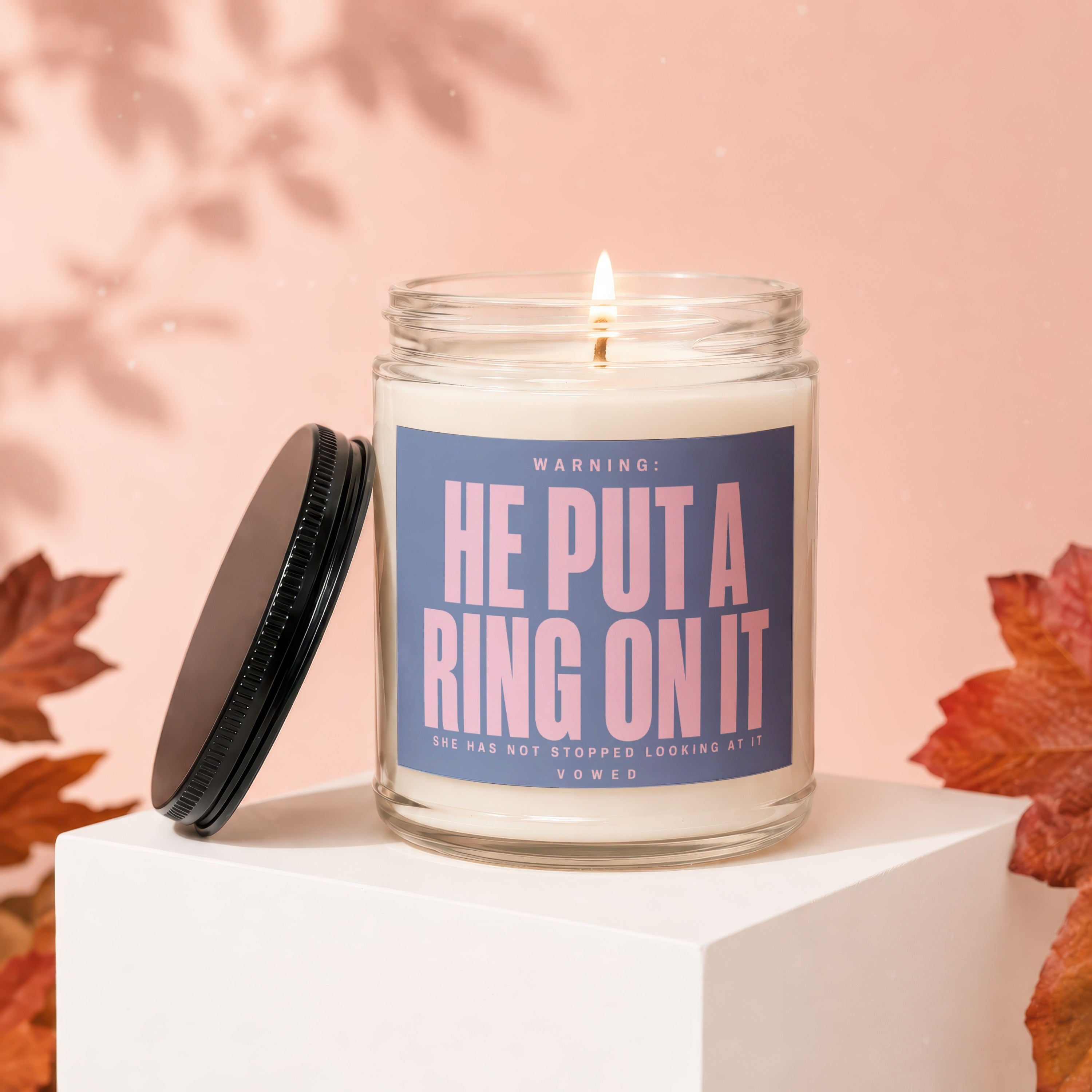 Glass jar candle