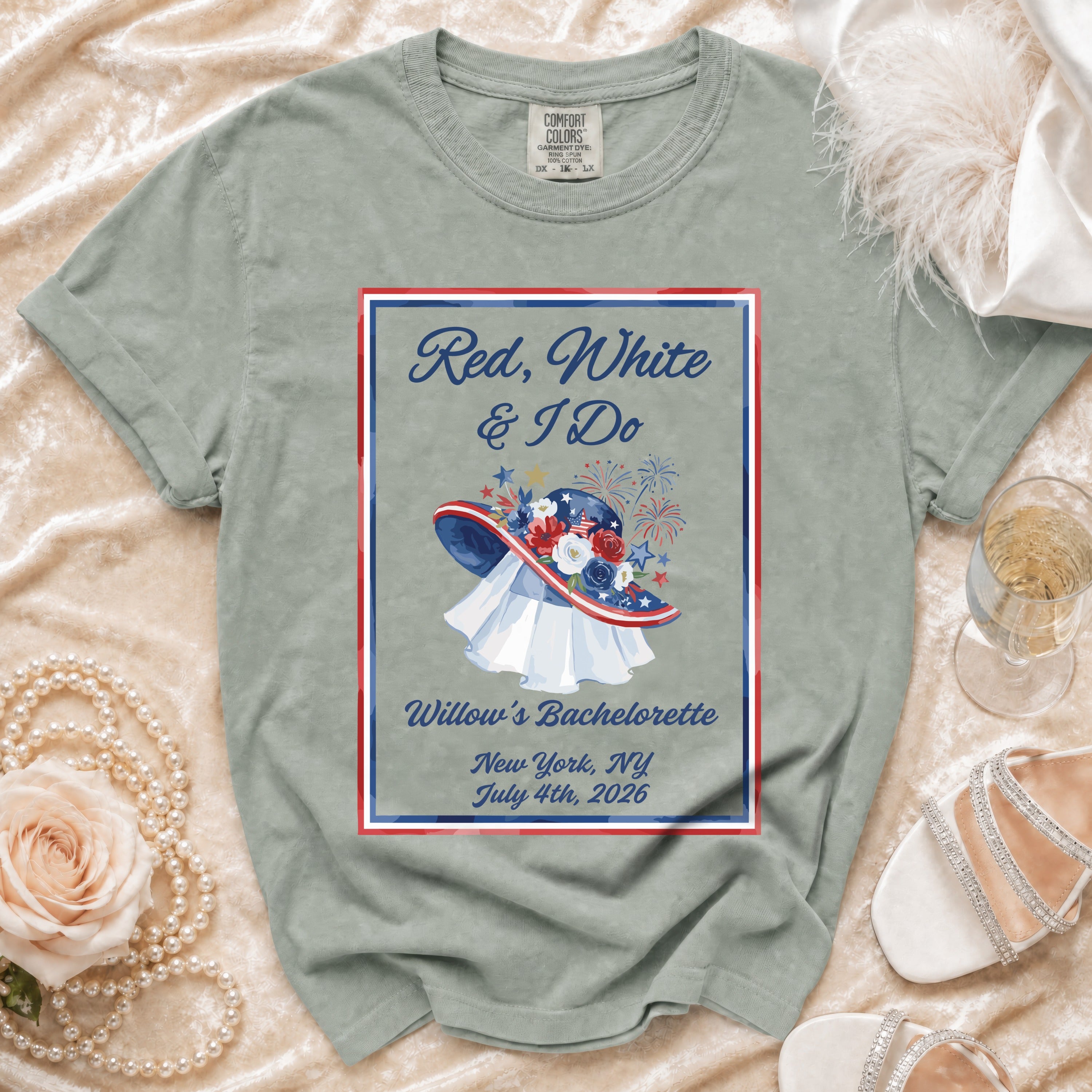 Red, White & I Do Bachelorette T-Shirt
