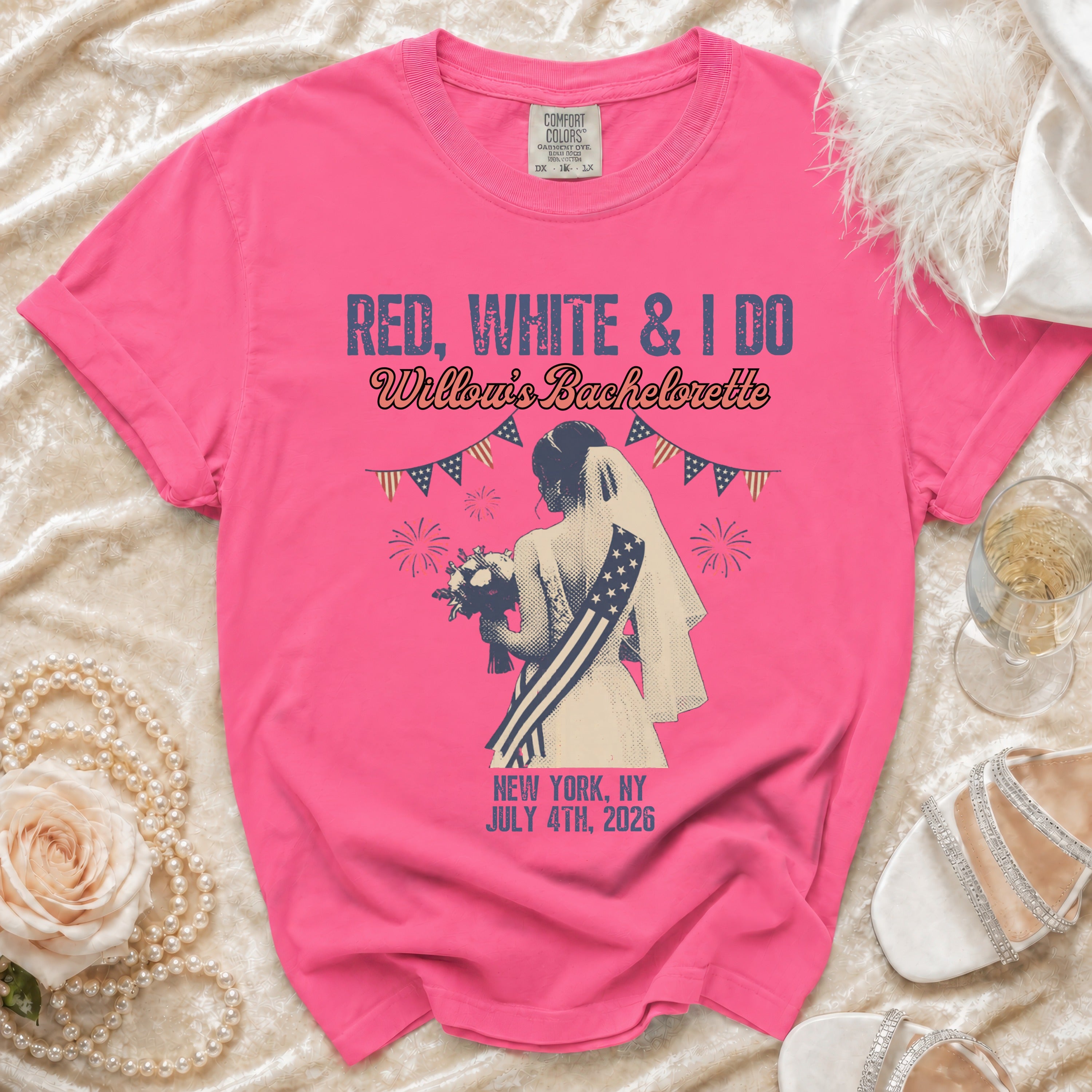 Red, White & I Do Bachelorette T-Shirt