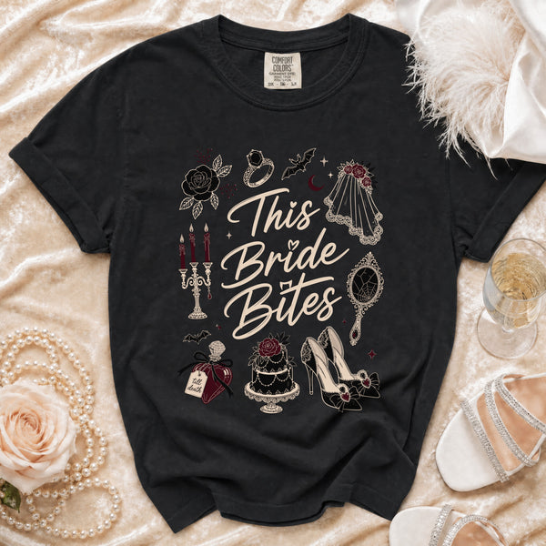 This Bride Bites T-shirt in Black