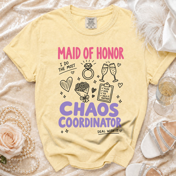 Maid of Honor T-shirt in Butter