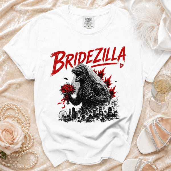 Bridezilla Unleashed T-Shirt in White