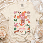 Cream t-shirt with "Last Splash" graphic and bachelorette party details.