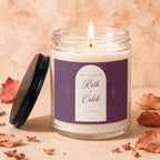 Anniversary candle for Ruth and Caleb with date 11 | 03 | 09.