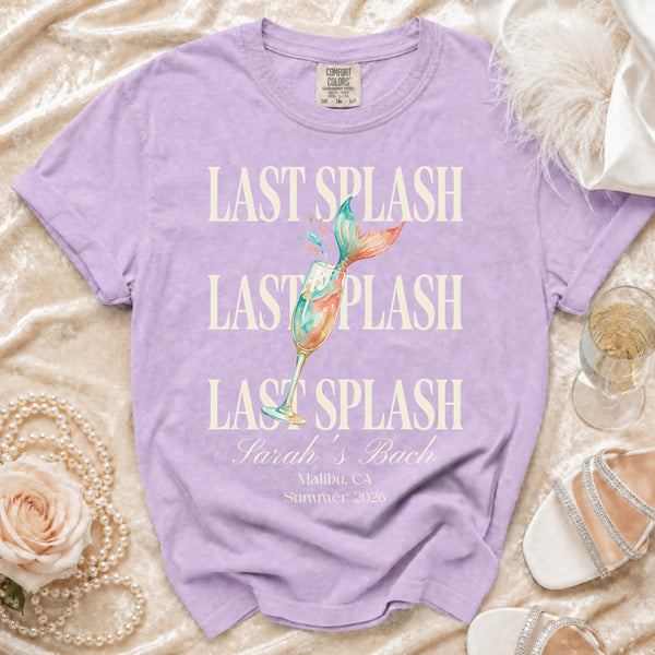 Last Splash Mermaid Bach T-Shirt in Orchid