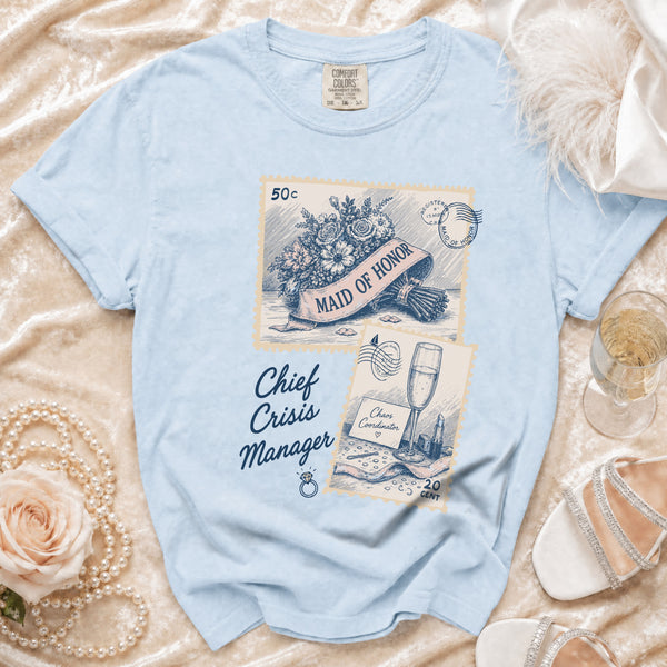 Maid of Honor T-Shirt in Chambray