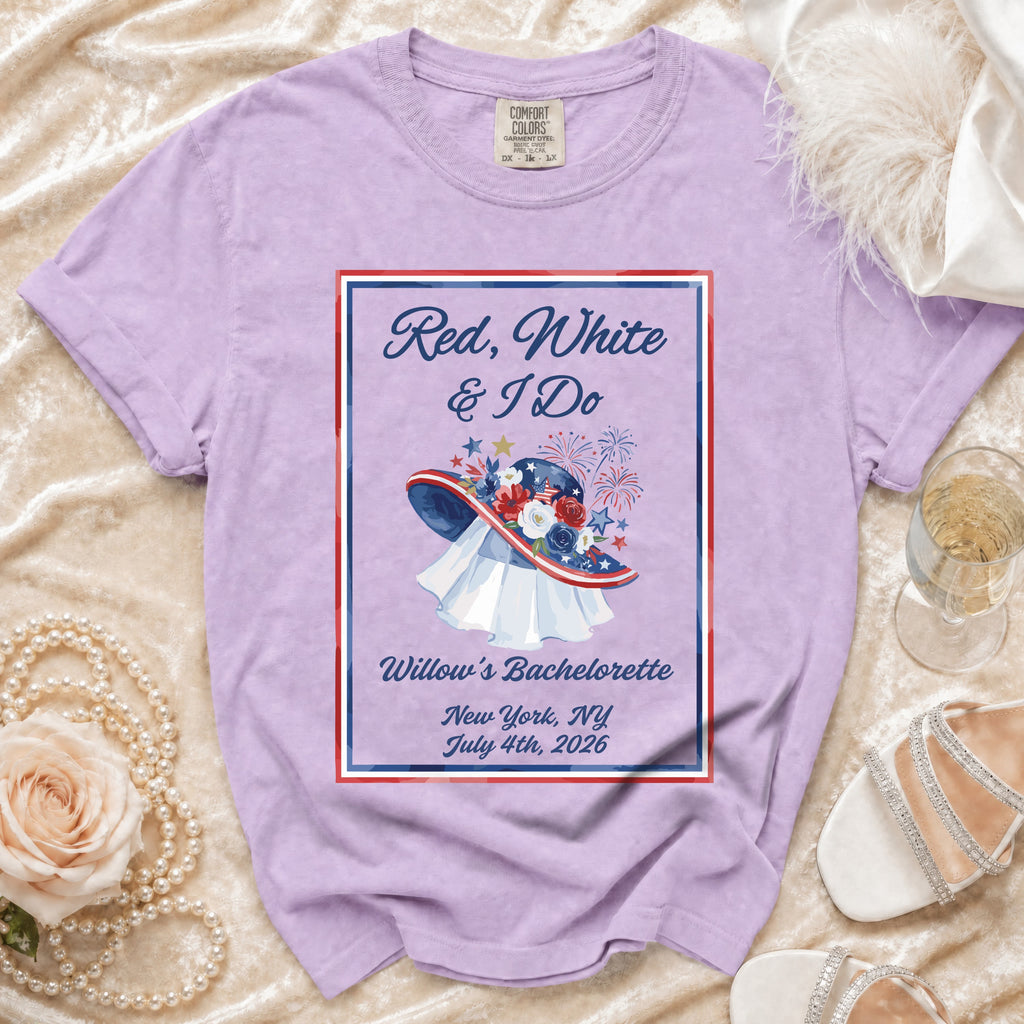 Red, White & I Do Bachelorette T-Shirt