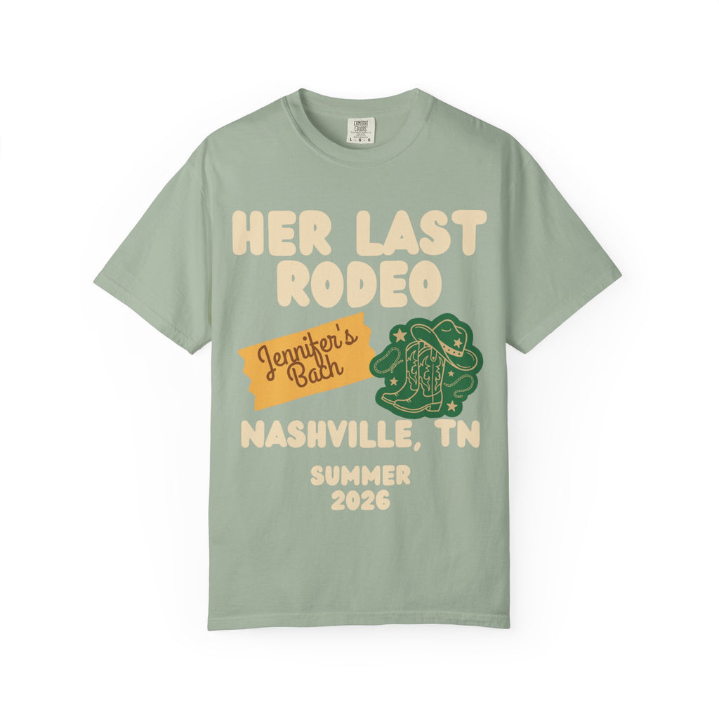 Her Last Rodeo Jennifer's Rodeo Nashville TN Summer 2026 t-shirt.