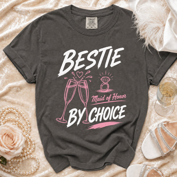 Maid of Honor T-shirt in Pepper