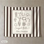 Cowgirl Bride & Crew personalized wall tapestry, Espresso stripes