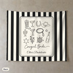 Cowgirl Bride & Crew personalized wall tapestry, Black stripes