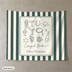 Cowgirl Bride & Crew personalized wall tapestry, Blue Spruce stripes