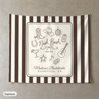 Nash Bash personalized wall tapestry, Espresso stripes