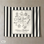 Nash Bash personalized wall tapestry, Black stripes