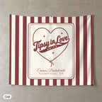 Tipsy In Love personalized wall tapestry, Chili stripes