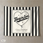 Tipsy In Love personalized wall tapestry, Black stripes