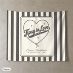 Tipsy In Love personalized wall tapestry, Pepper stripes