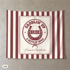 Saddlin' Up & Settlin' Down personalized wall tapestry, Chili stripes