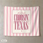 Choosin' Texas personalized wall tapestry, Blossom stripes