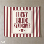 Lucky Bride Syndrome personalized wall tapestry, Chili stripes