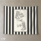 Wild Wild Wife personalized wall tapestry, Black stripes