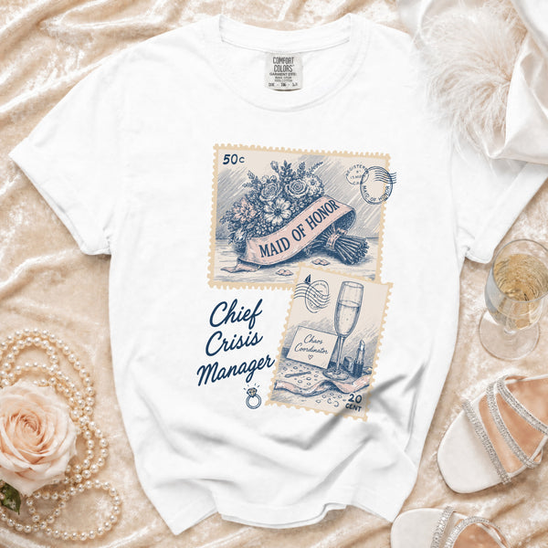 Maid of Honor T-Shirt in White