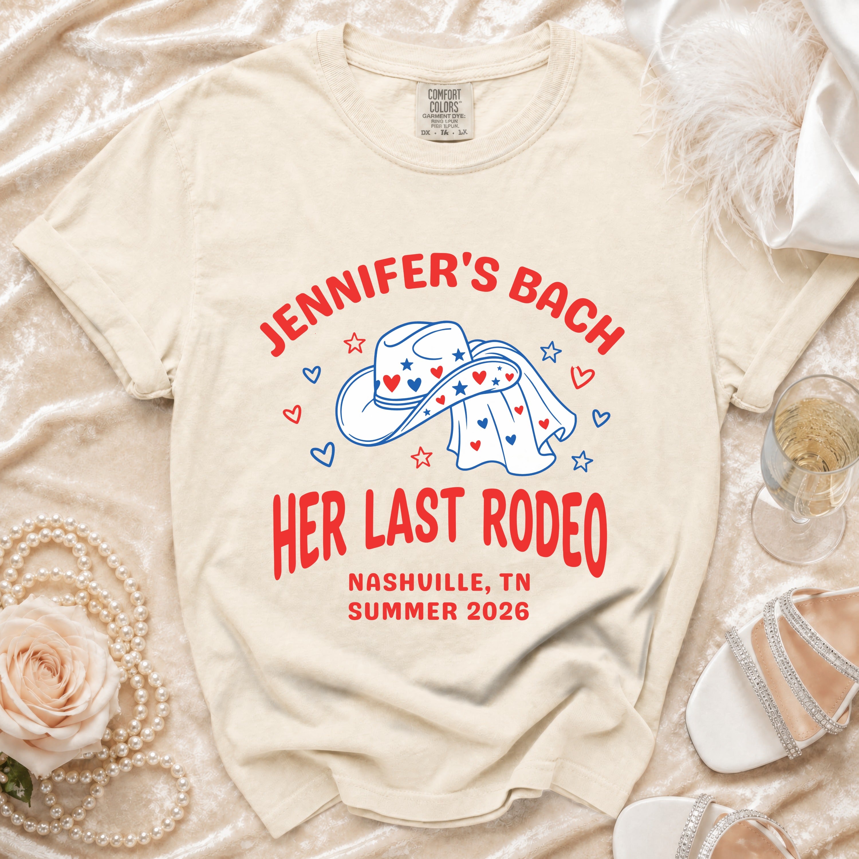 "Jennifer's Bach Her Last Rodeo Nashville, TN Summer 2026" t-shirt.