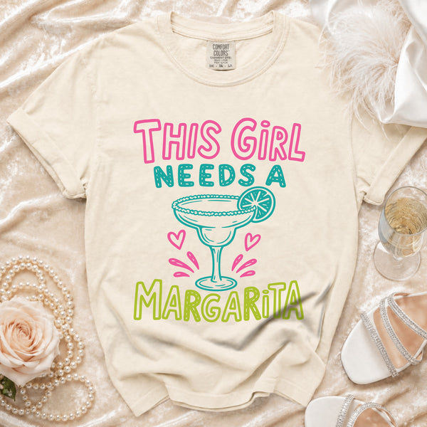 Margarita Girl T-Shirt in Ivory