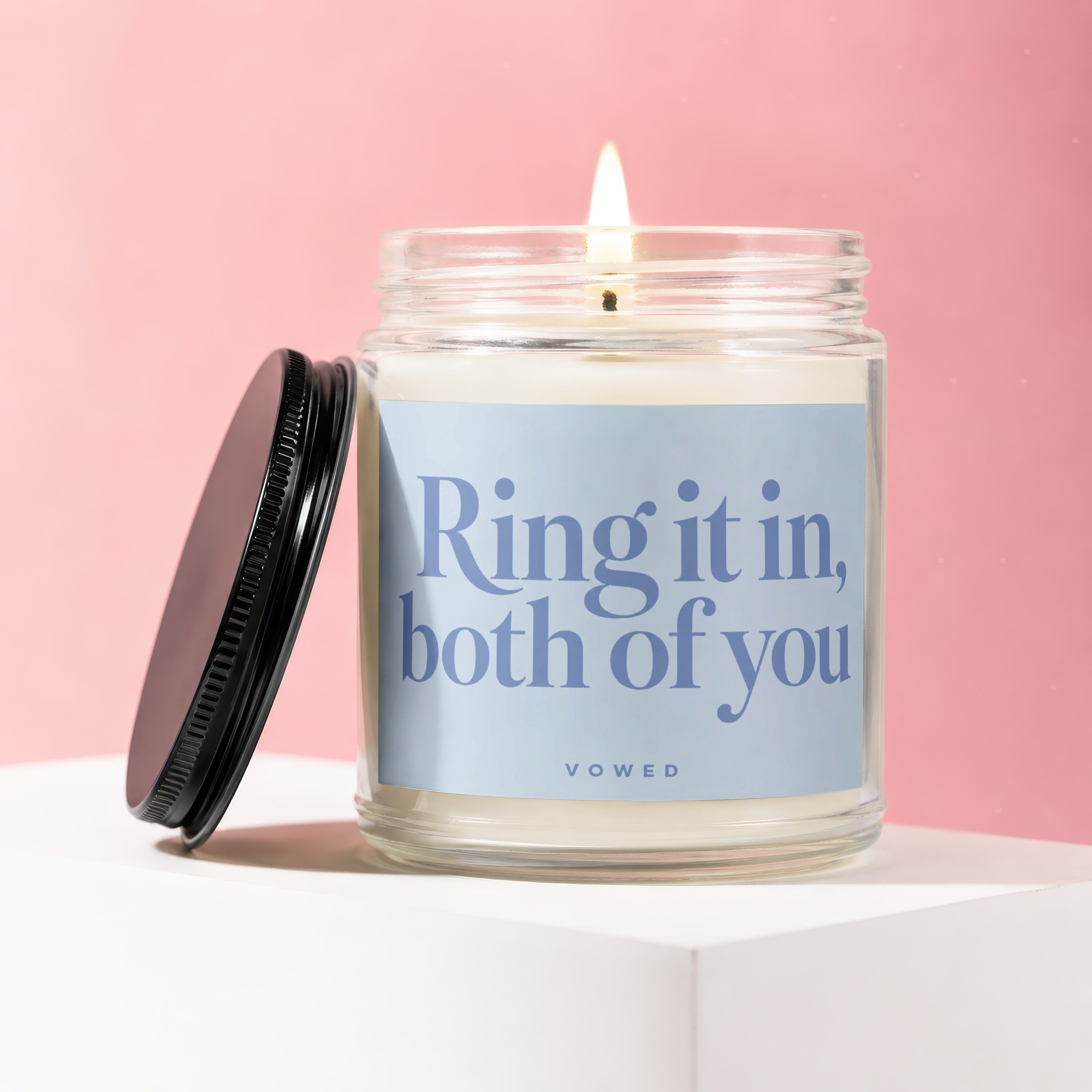 Glass jar candle