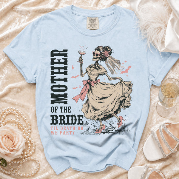Til Death Party T-Shirt in Chambray