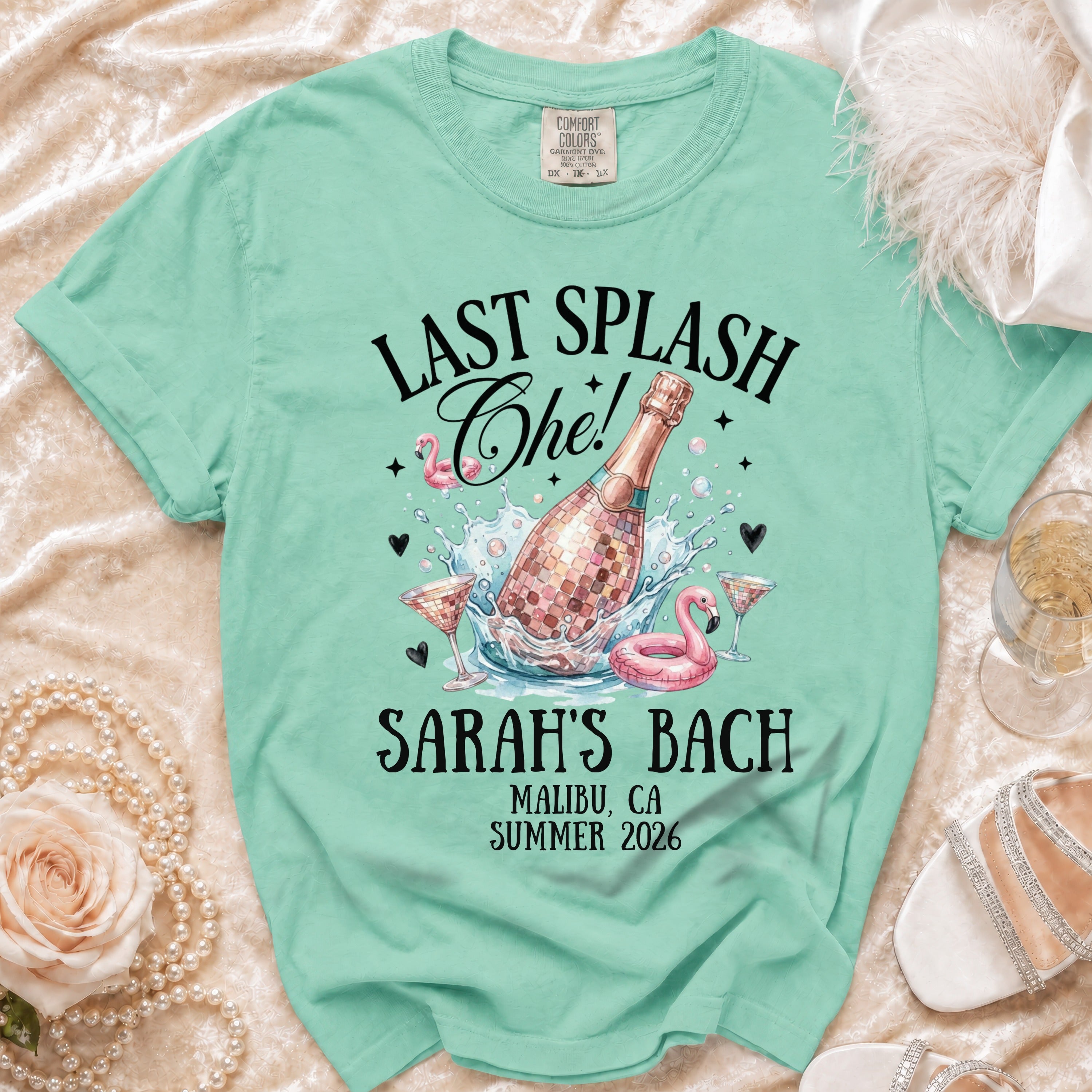 Sarah's Bach last splash Malibu CA Summer 2026 t-shirt.