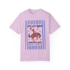 Lavender t-shirt with "Her Last Rodeo" and "Jennifer's Bach" text.